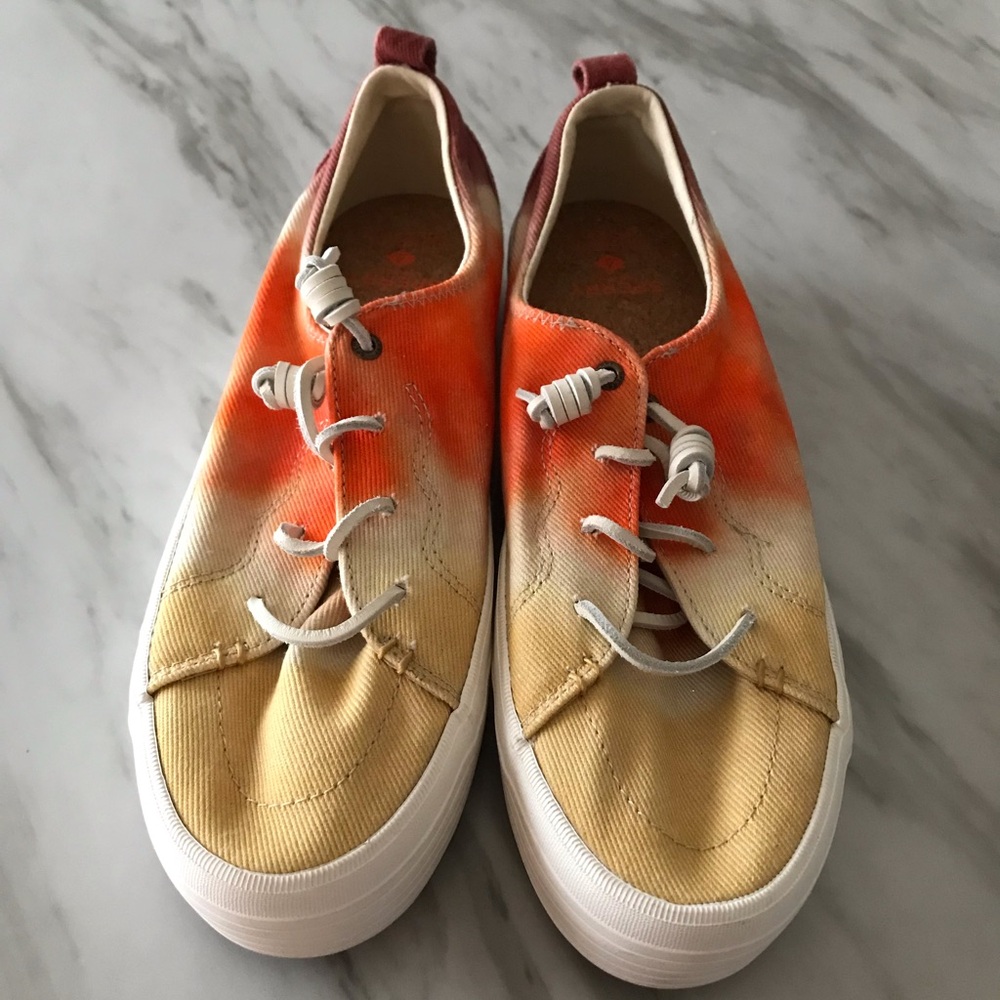 Sperry Platform Tie Dye Shoes